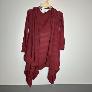 American Eagle Outfitters Women's Hooded Open Front Knit Cardigan Medium